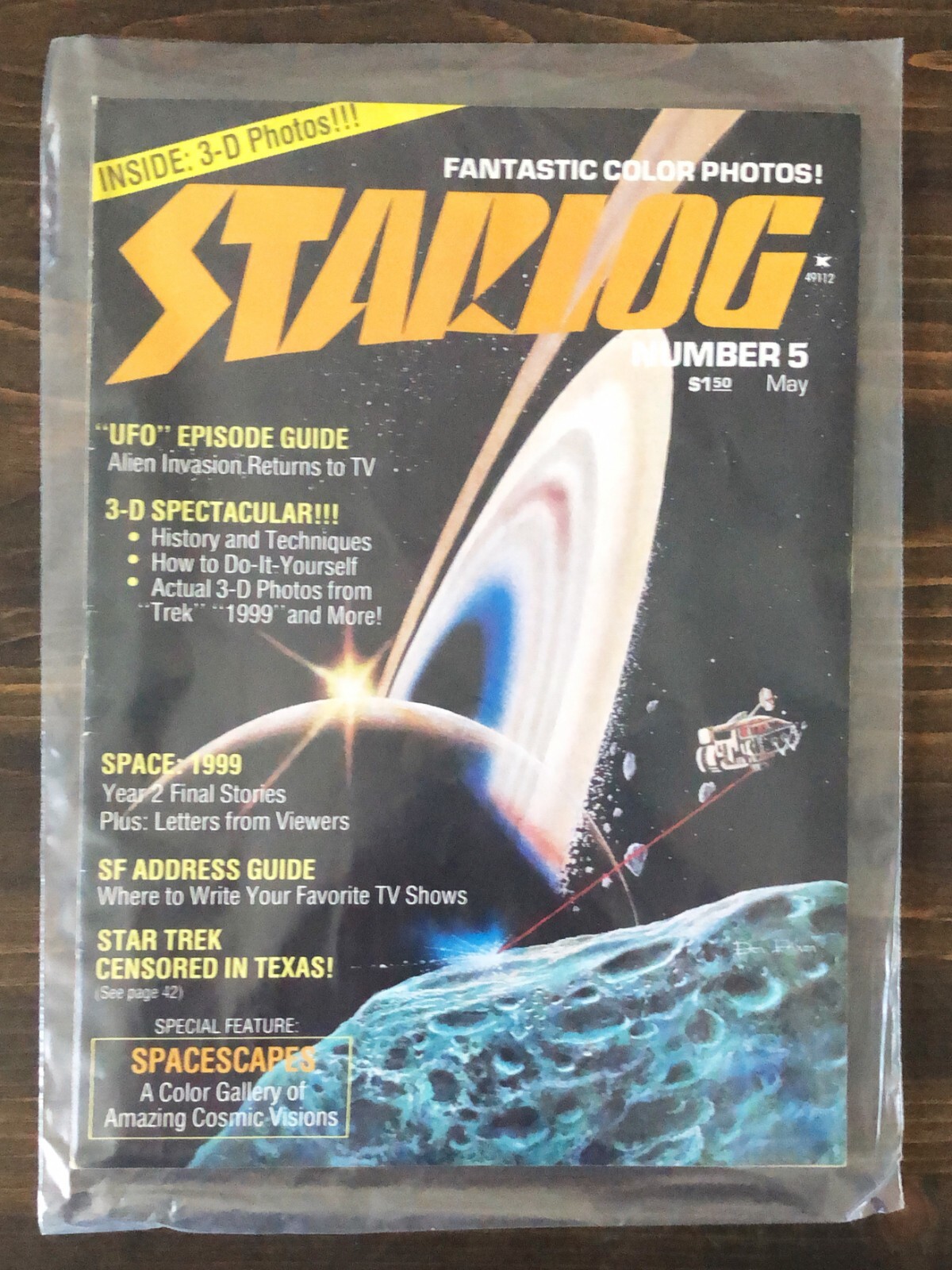 Starlog Magazine #5 May 1977 – UFO Episode Guide, Space 1999, 3-D Spectacular