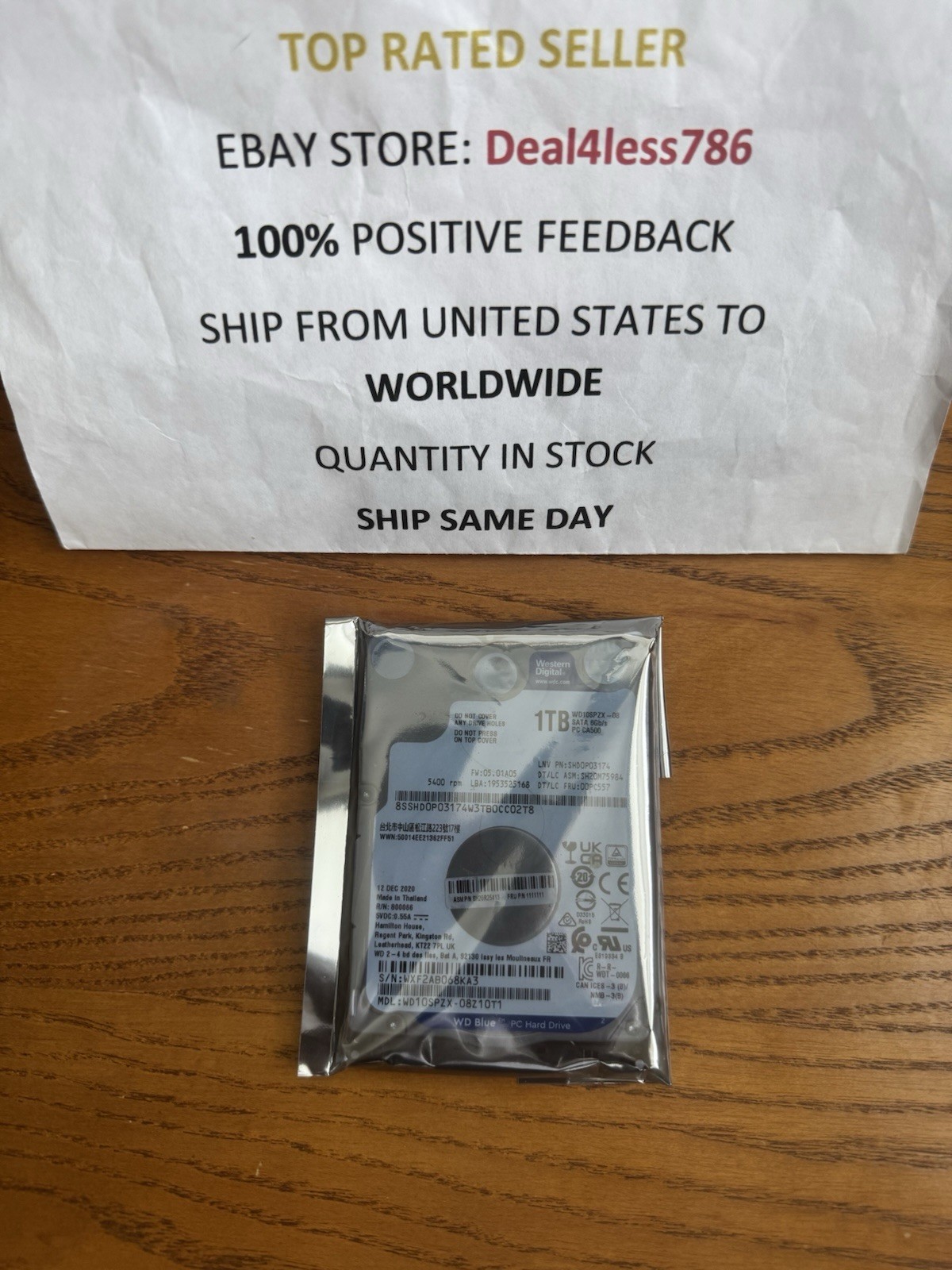 WD10SPZX-1TB 2.5 7MM BLUE SATA 6 GB/S 5400 RPM SATA
