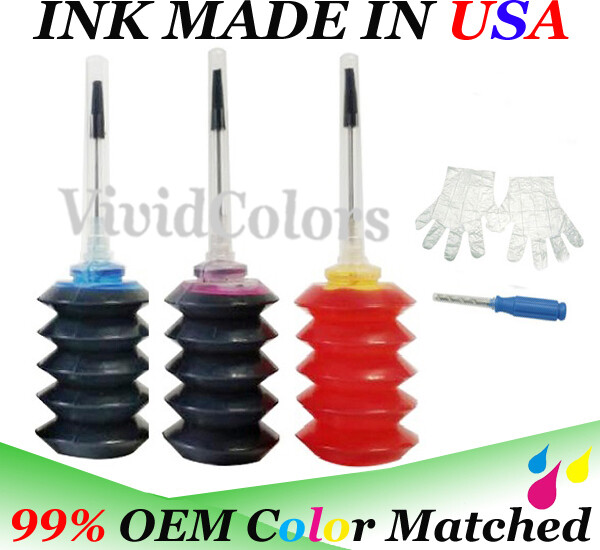 3X30ml CMY Ink Refill Kit for Canon CL-261 CL-261XL Pixma TS5320 TS6420 TR7020