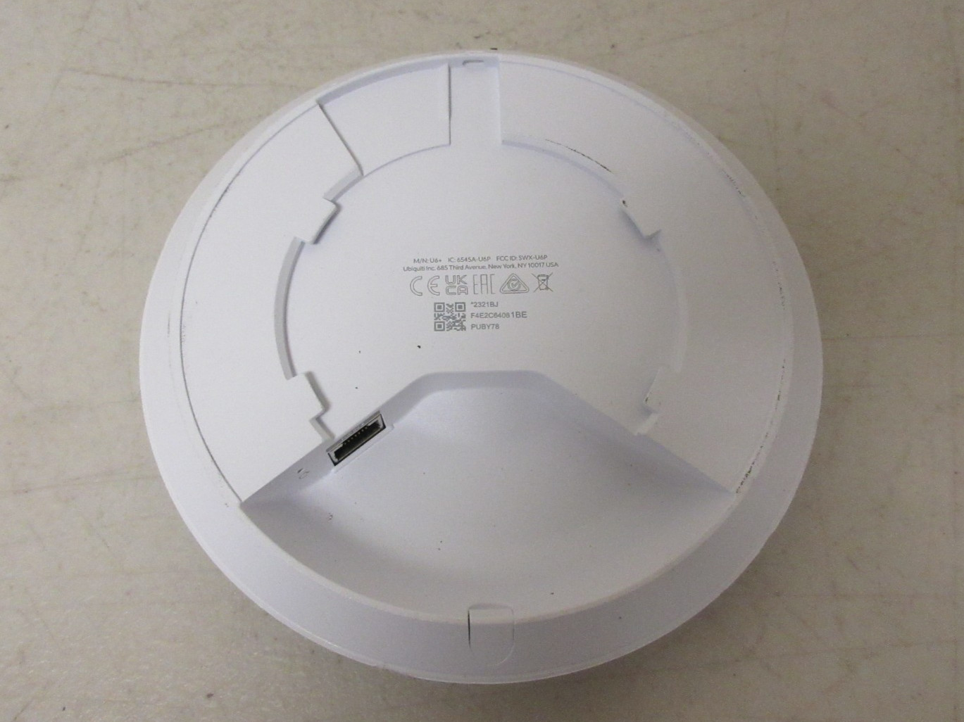 Ubiquiti Networks Unifi U6+ Plus Wireless Access Point PoE Dual Band Wi-Fi 6