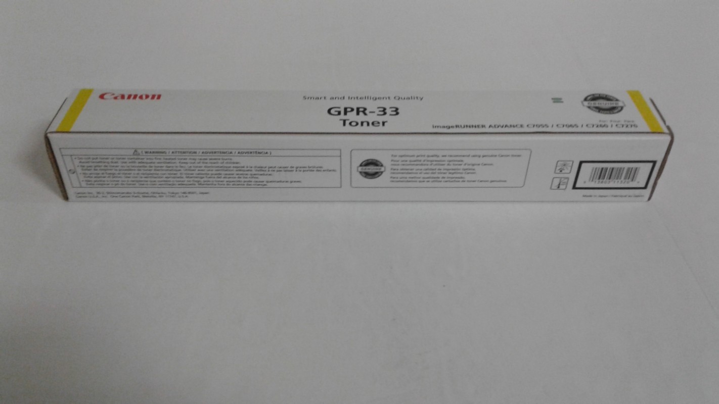 Canon GPR-33 Toner 2804B003, Yellow for Canon IR Advance C7270