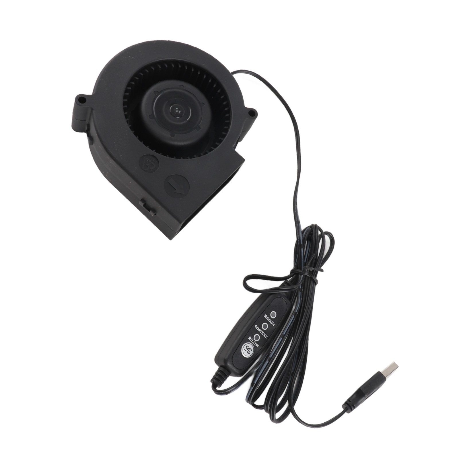 USB Blower Fan 3.8in 3 Speed Mode DC5V Brushless 3800 RPM 22 CFM Computer C RZRU
