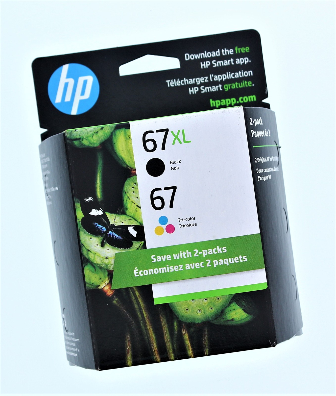 HP Original Ink 67XL Black, 67 Cyan, Magenta, Yellow (2 Pack)