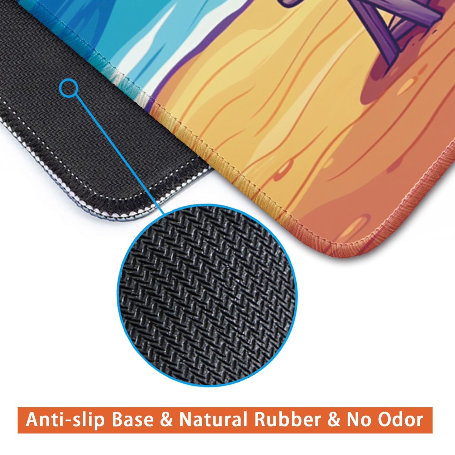 Flodirise Non-Slip Mouse Pad Gaming 26x21cm / 10×8 inch, Cat 13