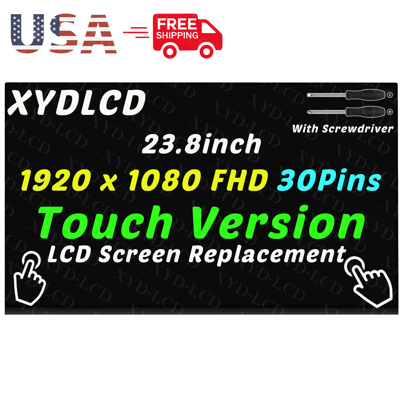 23.8″ for Dell OptiPlex 7470 All-In-One W19C W19C001 329-BEIV LCD Touch Screen