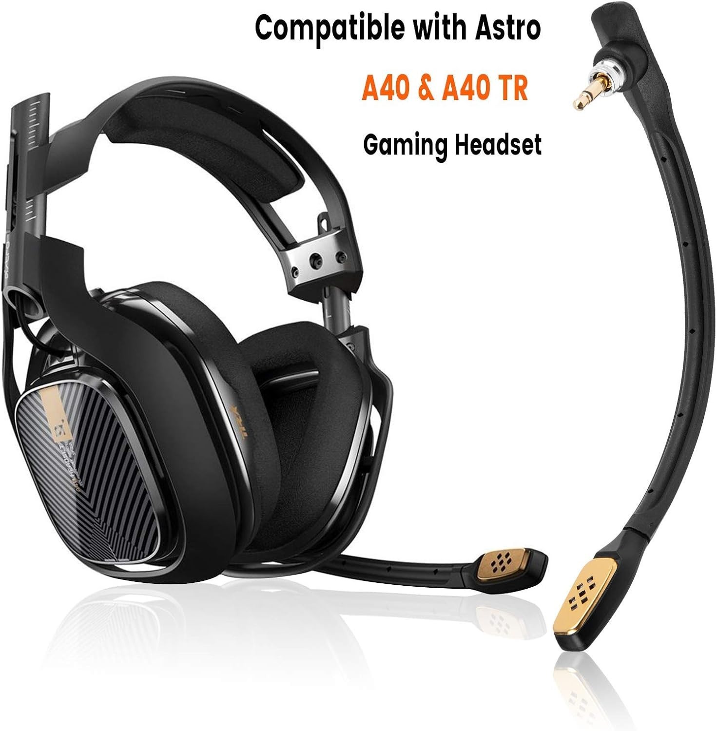 Detachable 3.5mm A40 Mic – Unidirectional Noise Cancelling for Clear Game Audio