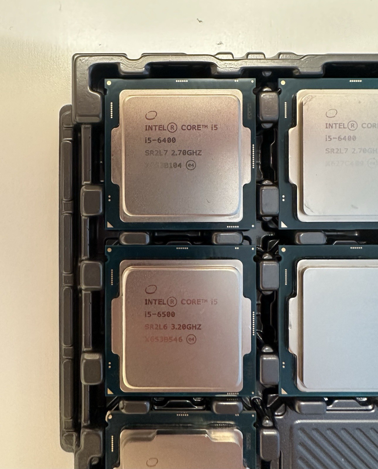 Lot of 5 Mixed Intel Core 5th Gen Processors