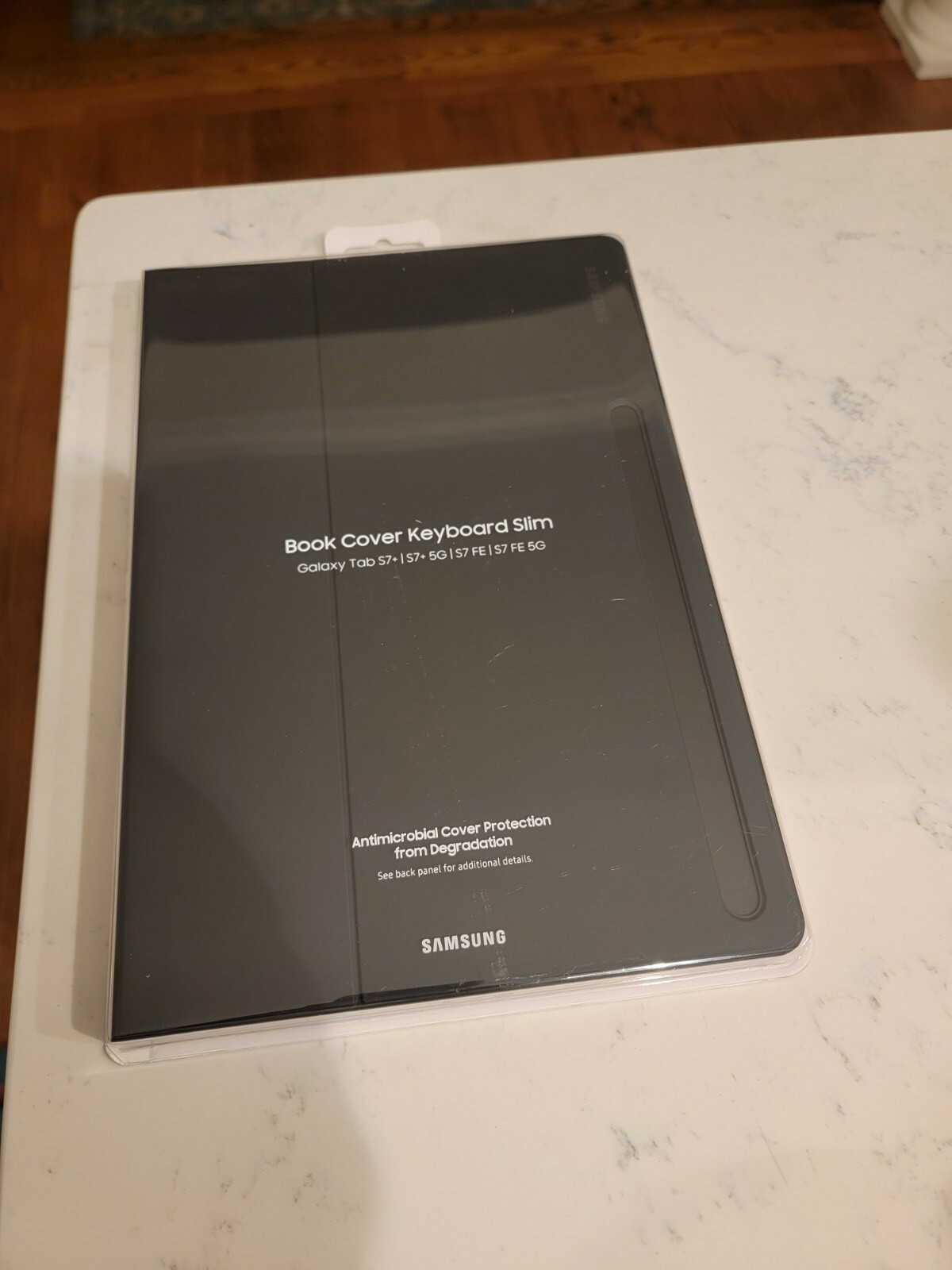 NEW Samsung Galaxy Tab S7 FE Book Cover Keyboard – Mystic Black (EF-DT730UBEGUJ)