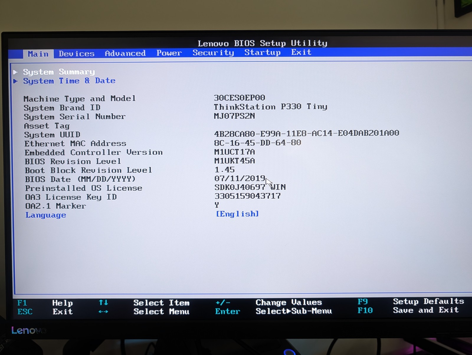 Lenovo ThinkStation P330 Tiny 16GB RAM No SSD with Adapter