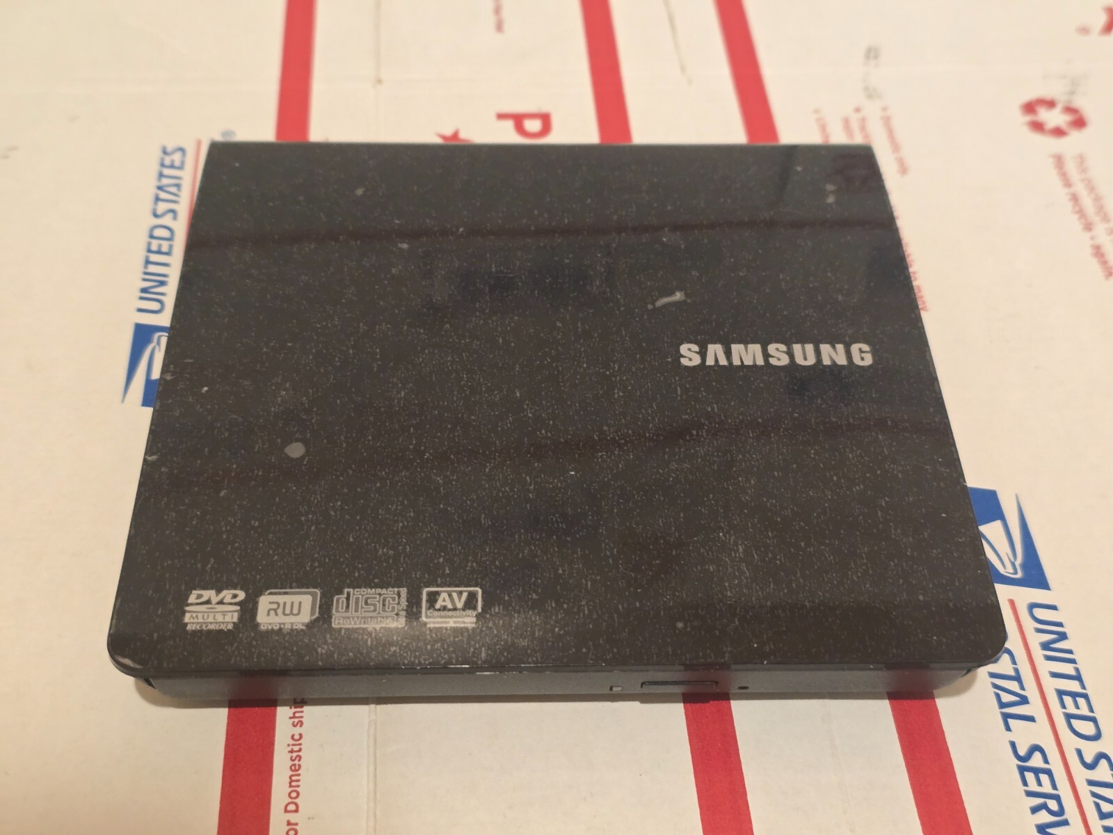 Samsung SE-208DB Slim External DVD Writer Burner USB – Tested Working no cable