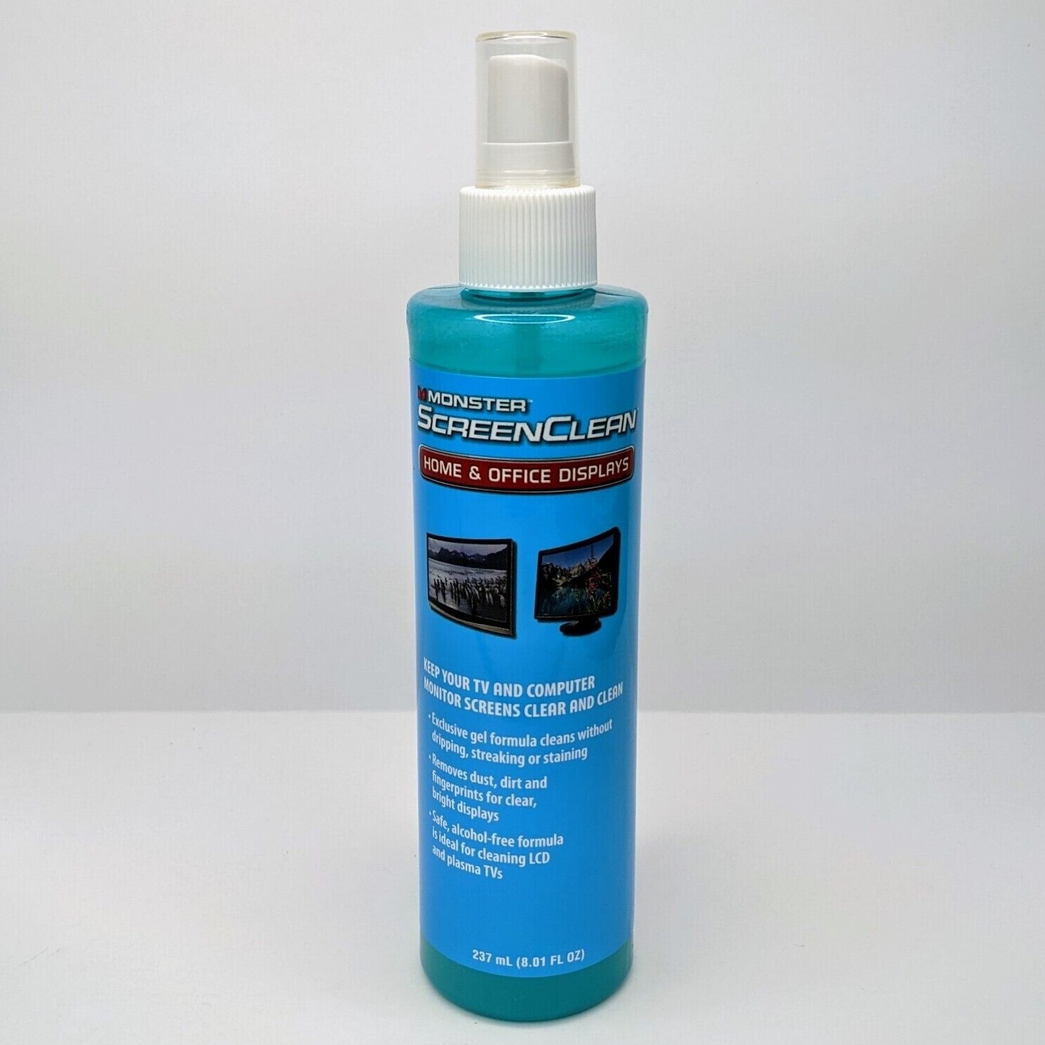 NEW Monster ScreenClean Alcohol Free Liquid Gel Cleaner 237 mL(8.01FL Oz)