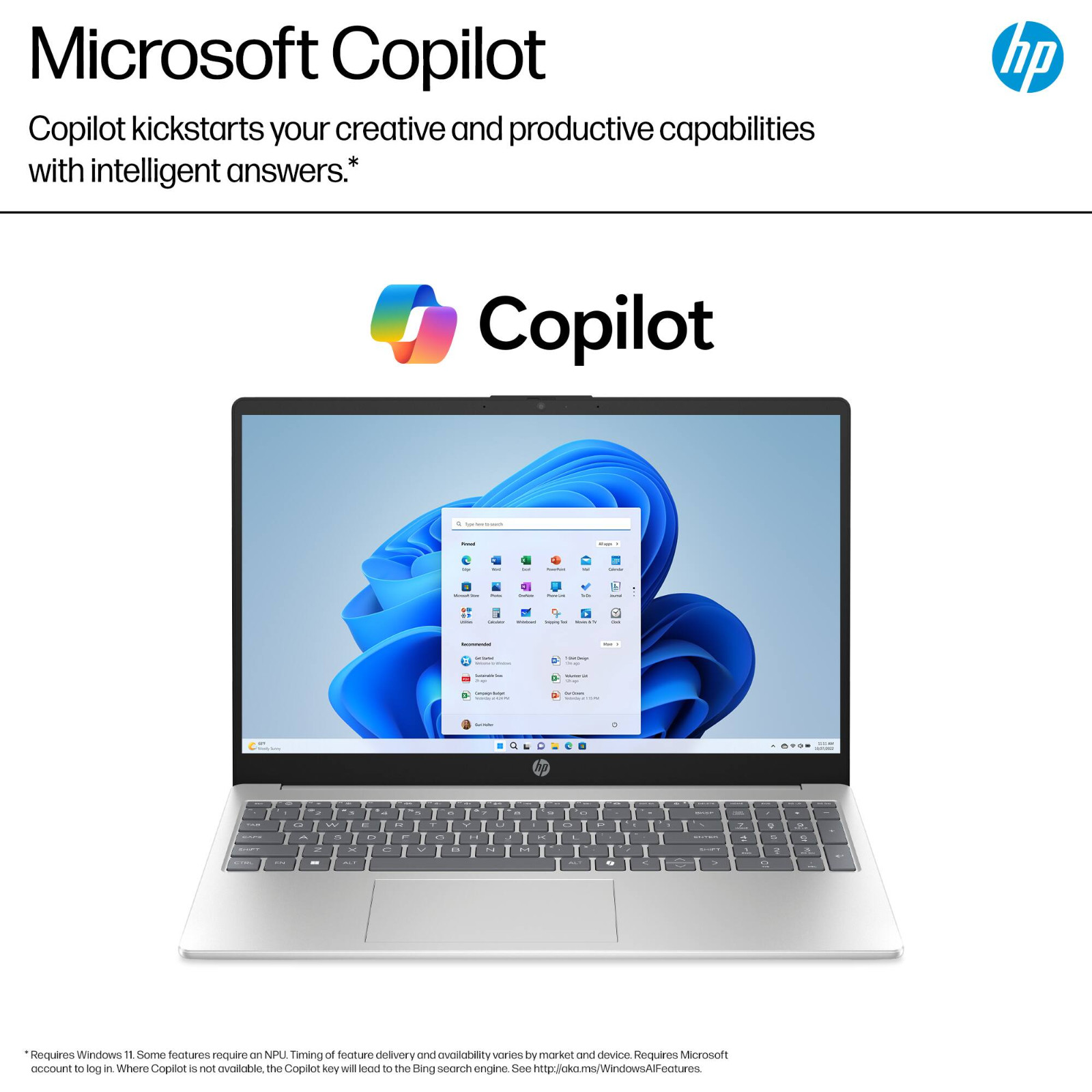 2026 HP Laptop 15 Touch Office 2024 Ryzen 5 7520U 16GB RAM Up to 1TB SSD Copilot