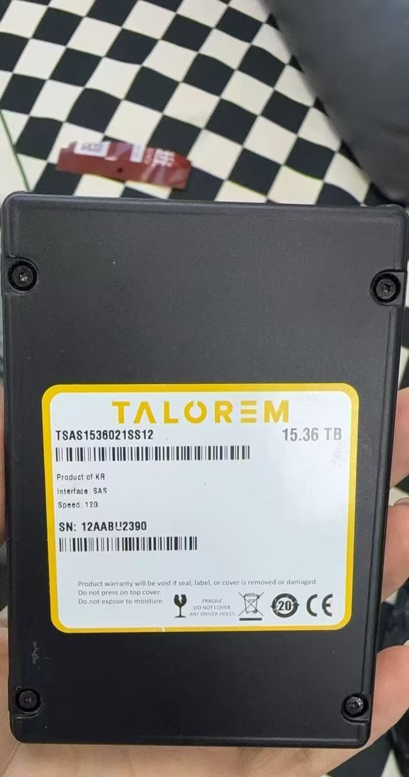 TALOREM TSAS1536021SS12 15.36 TB 12Gbps 2.5 inch” SAS Solid State Drive (SSD)