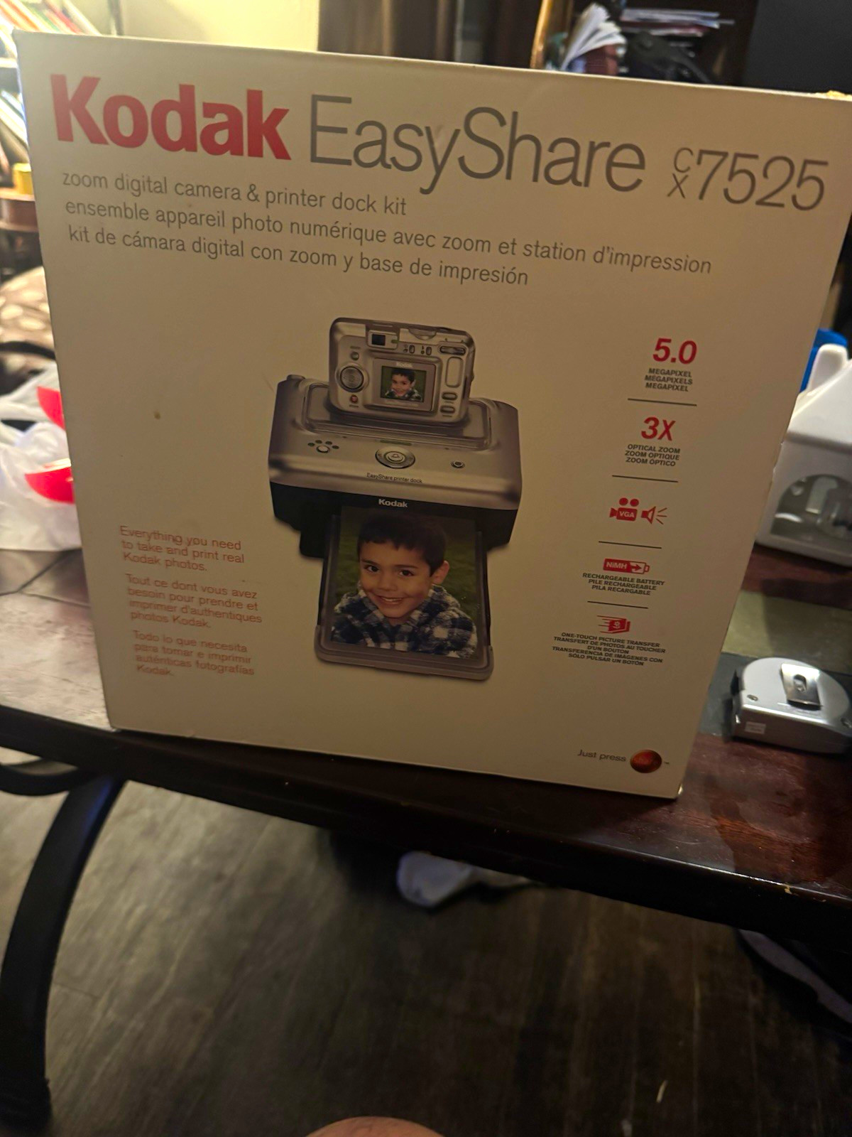 Kodak EasyShare C7525 Digital Photo Printer Dock, Dye-Sub 4×6 300×300 DPI