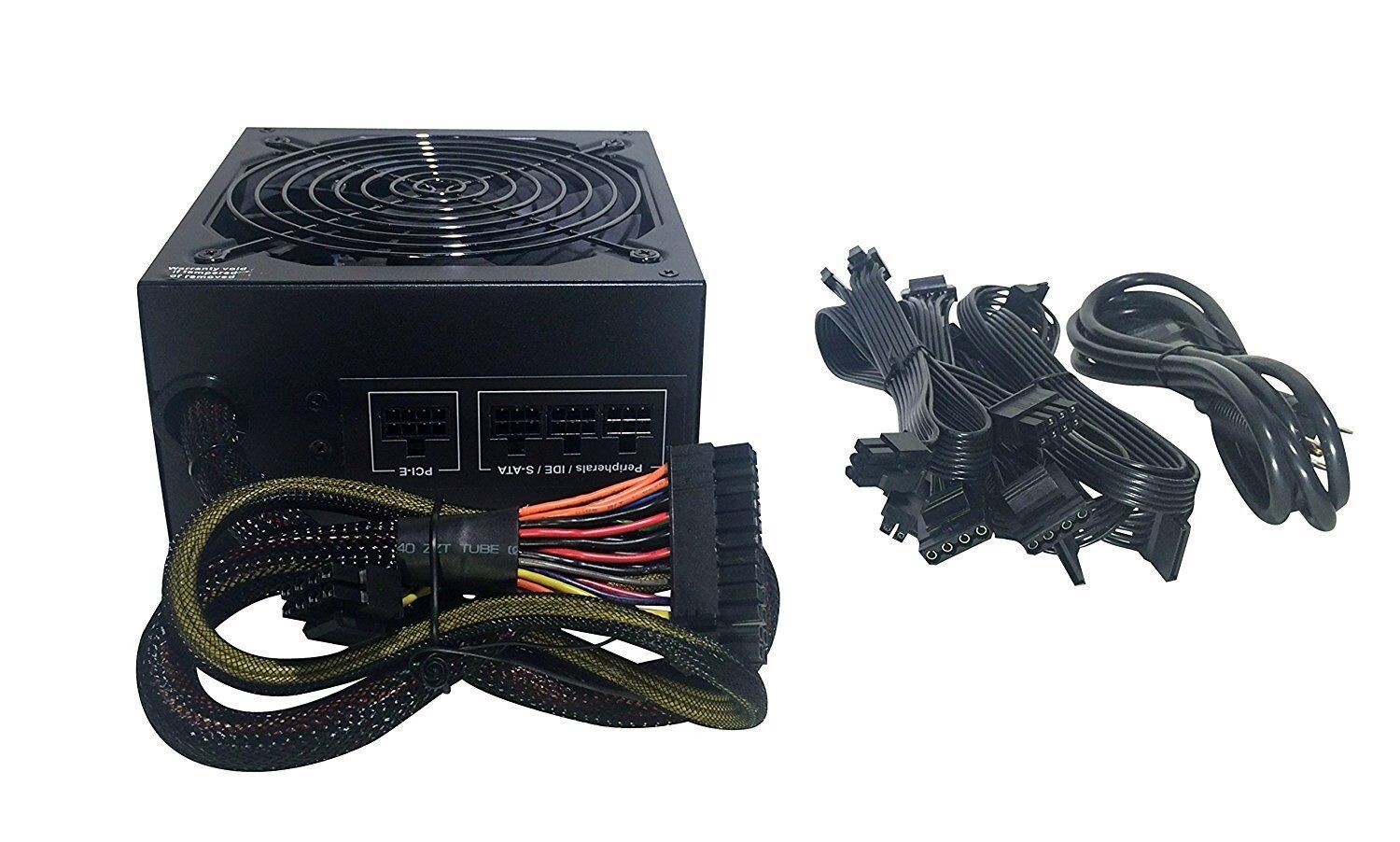 SHARK 1000W Mod Gamer PC PSU for AMD Ryzen 5,7 Motherboard GeForce GTX/RTX PCIe