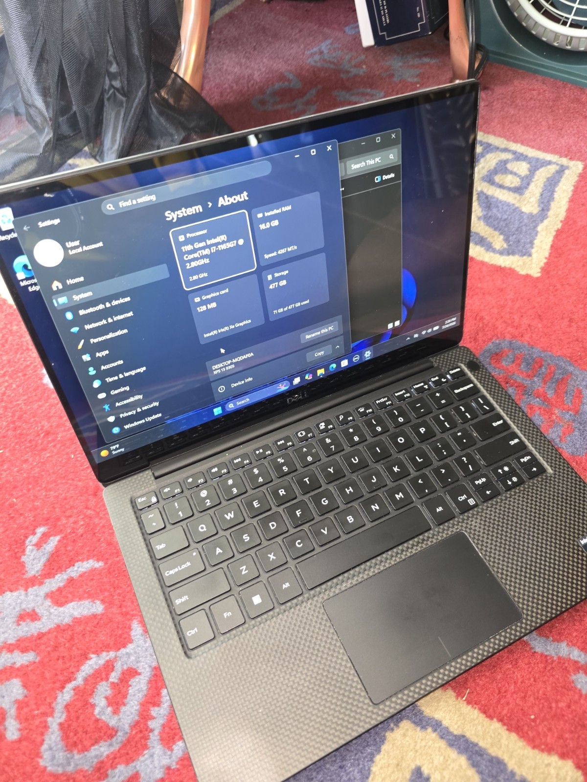 Dell XPS 13 9305 11th Gen i7-1165G7 Touch 16GB RAM 512GB SSD Win11P- W/ Charger