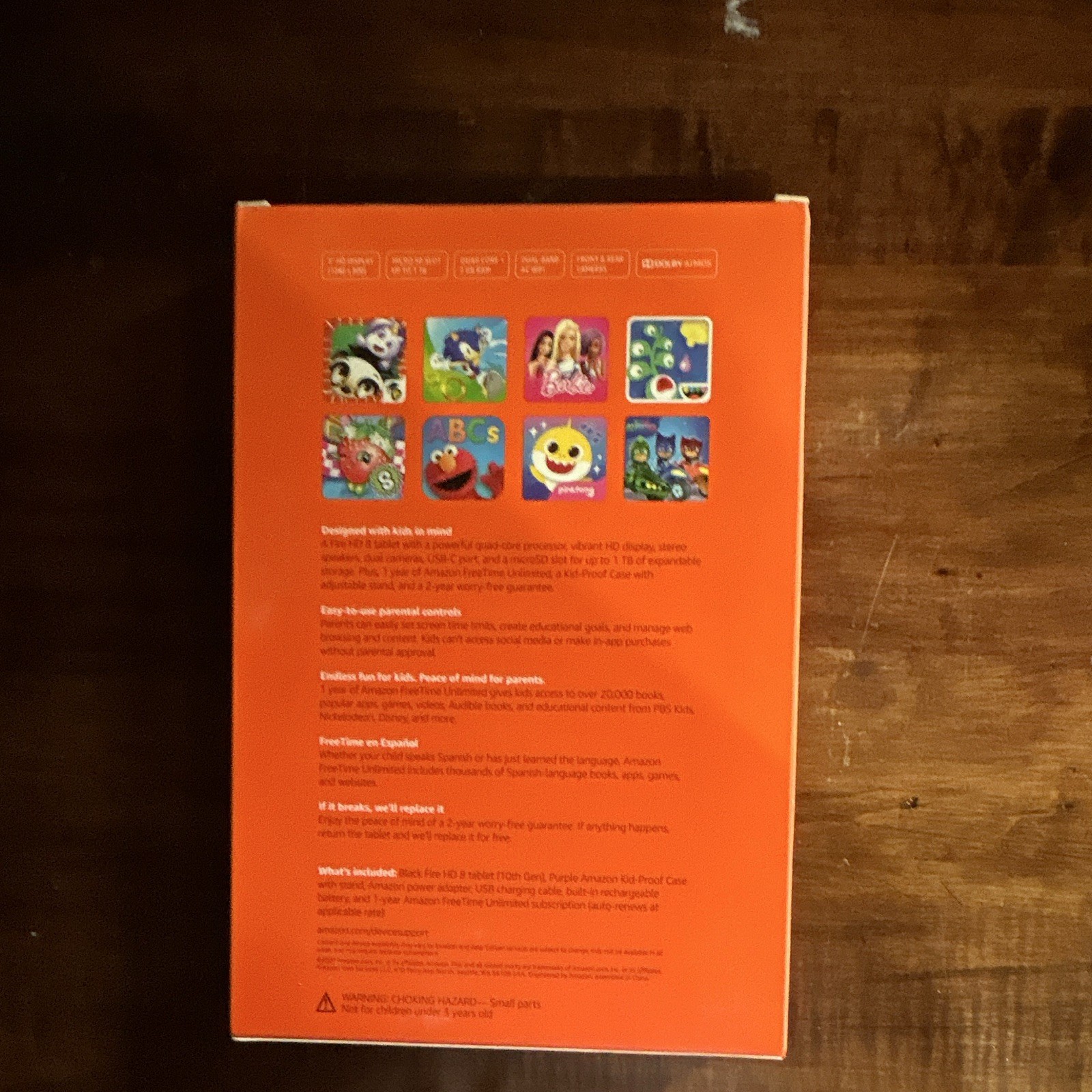 Amazon Fire HD 8 Kids 10th Generation 8in 32GB Tablet – Purple