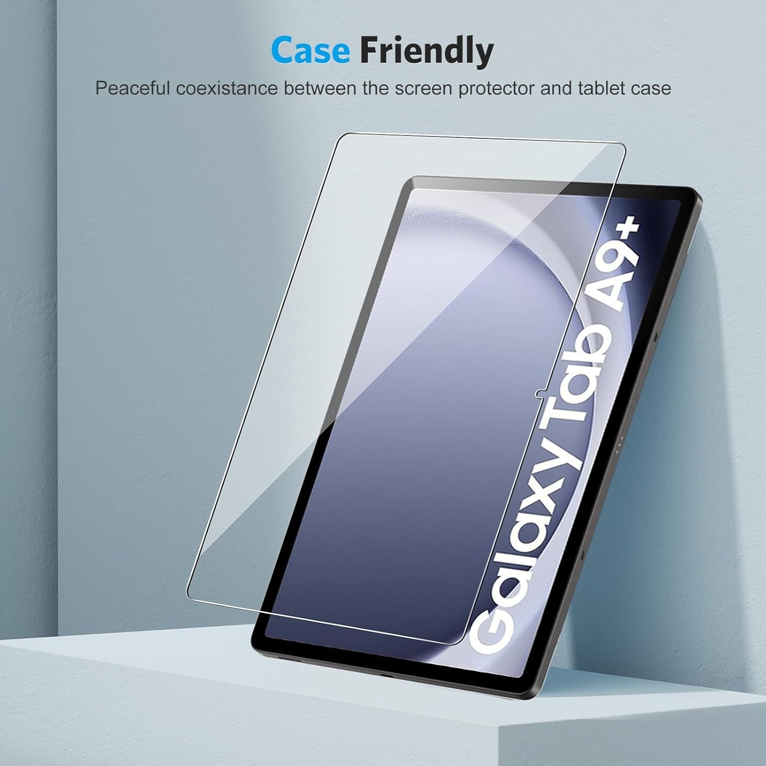 (2 Pack) For Galaxy Tab A9 Plus 11″ Screen Protector Tempered Glass Screen Cover