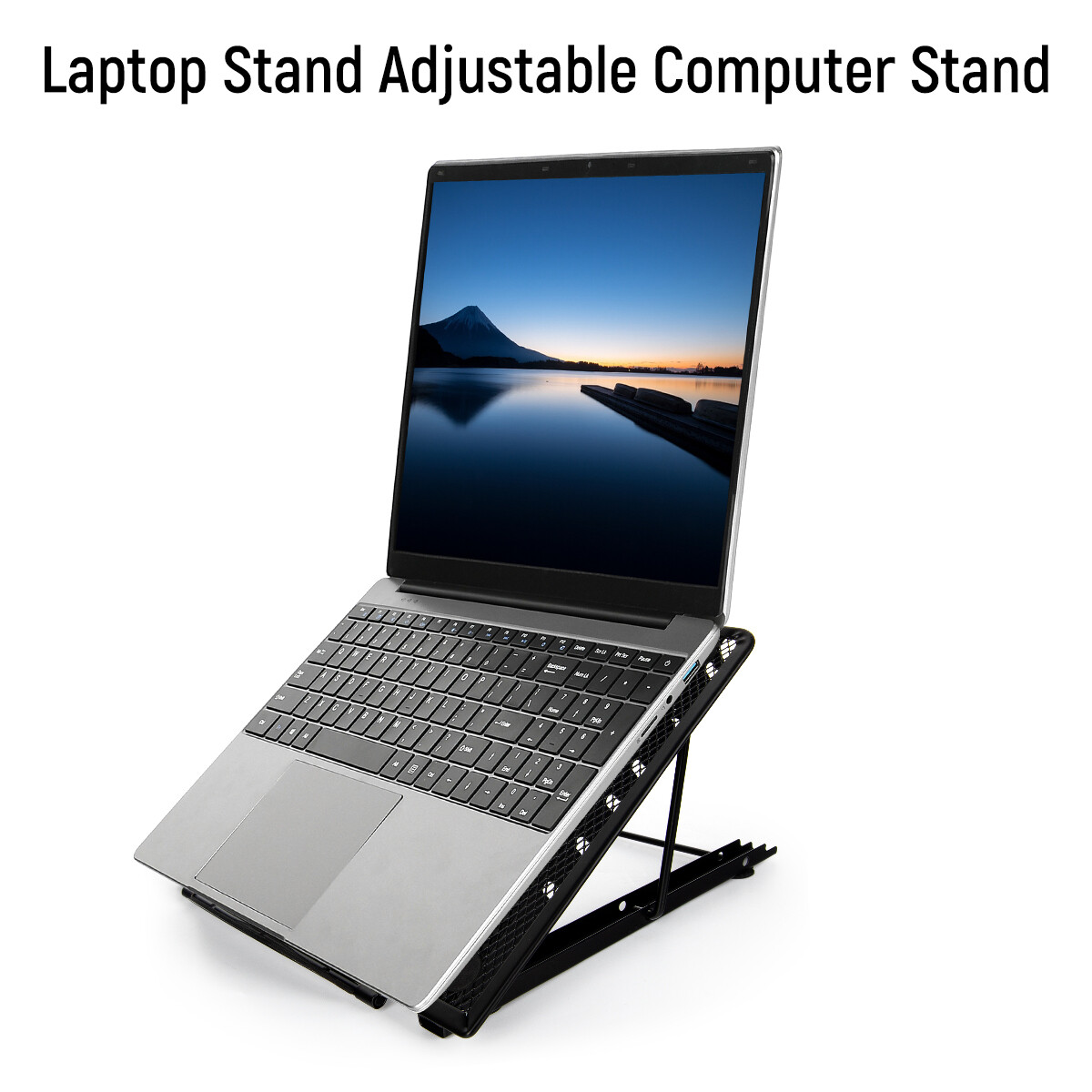 Foldable Laptop Tablet Stand Angle Adjustable Holder Riser Portable