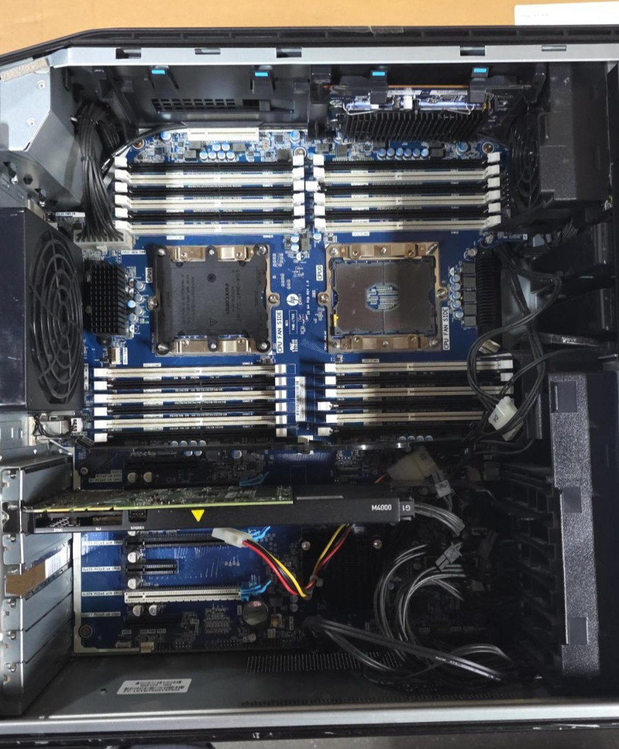 HP Z8 G4 Workstation 2x Silver 4114 2.2GHz 10C QuadroM4000 GPU M.2 adapter NO OS