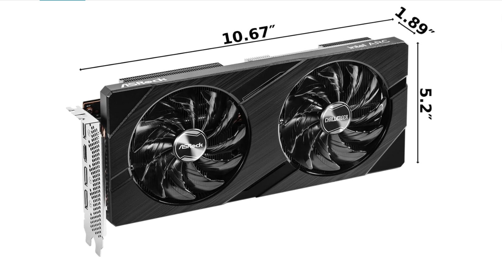 ASRock Intel Arc A580 Challenger 8GB OC Graphics Card Intel Xe HPG Architecture