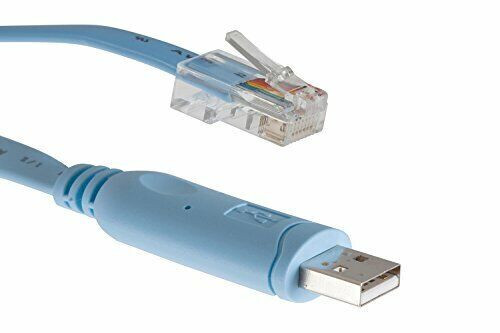 USB CONSOLE CABLE USB to RJ45 6ft CAB-CONSOLE-USB-RJ45 SERIAL CABLE for CISCO
