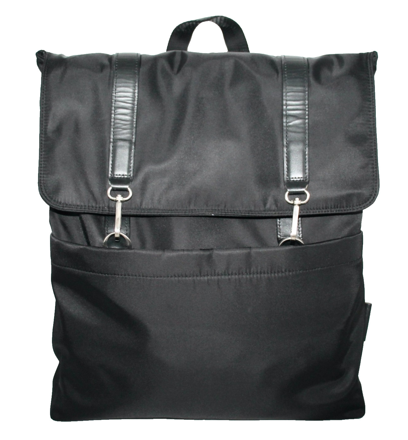 MCKLEIN Element Laptop Backpack Black Nylon Leather Trim Up 15″ Device 18475