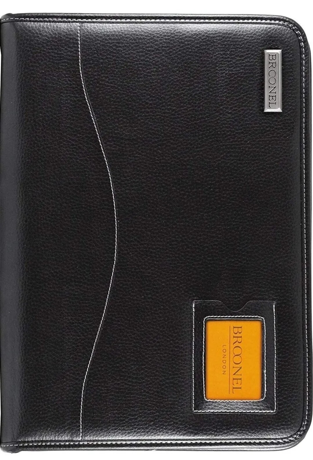 Broonel Contour Series Black Leather Heavy Duty Zipped Case Laptop 15″ NEW