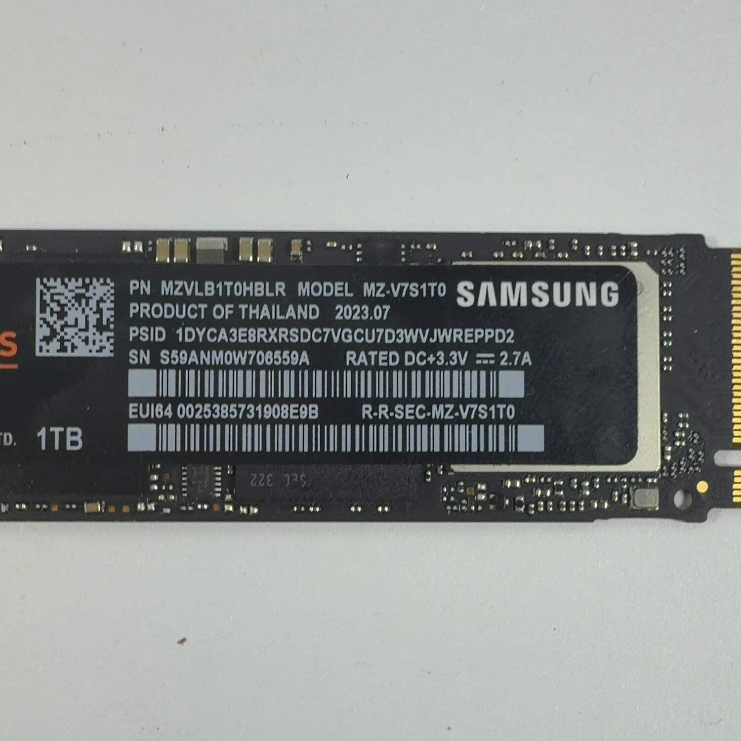 Samsung 2280mm 970 EVO Plus 1TB M.2 NVMe Gen 3.0 x 4 SSD MZ-V7S1T0