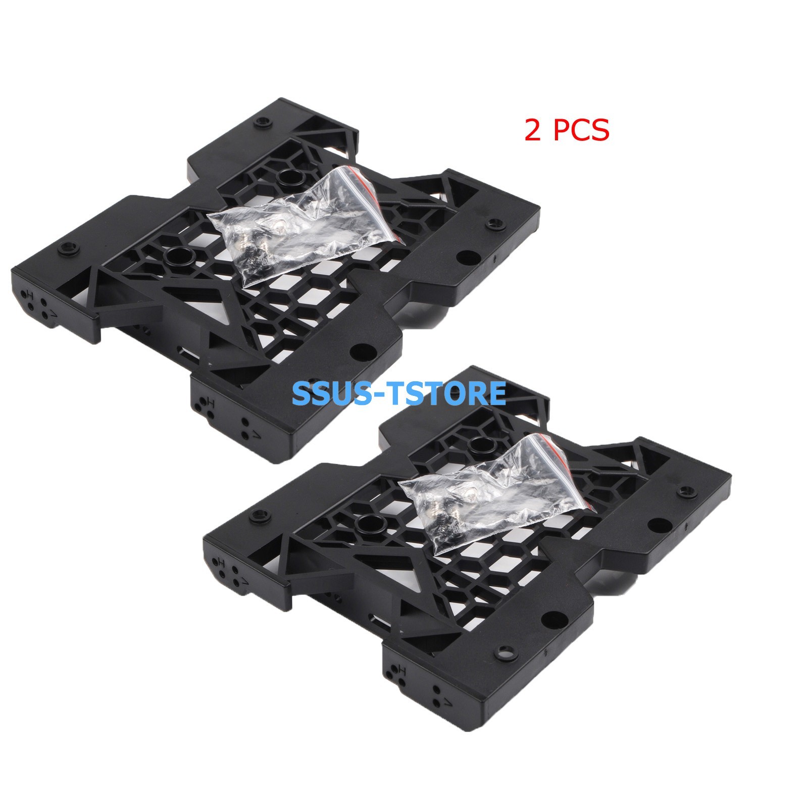 2X 5.25″ to 3.5″ 2.5″ SSD HDD Drive Bay Computer Case Adapter Mounting Bracket
