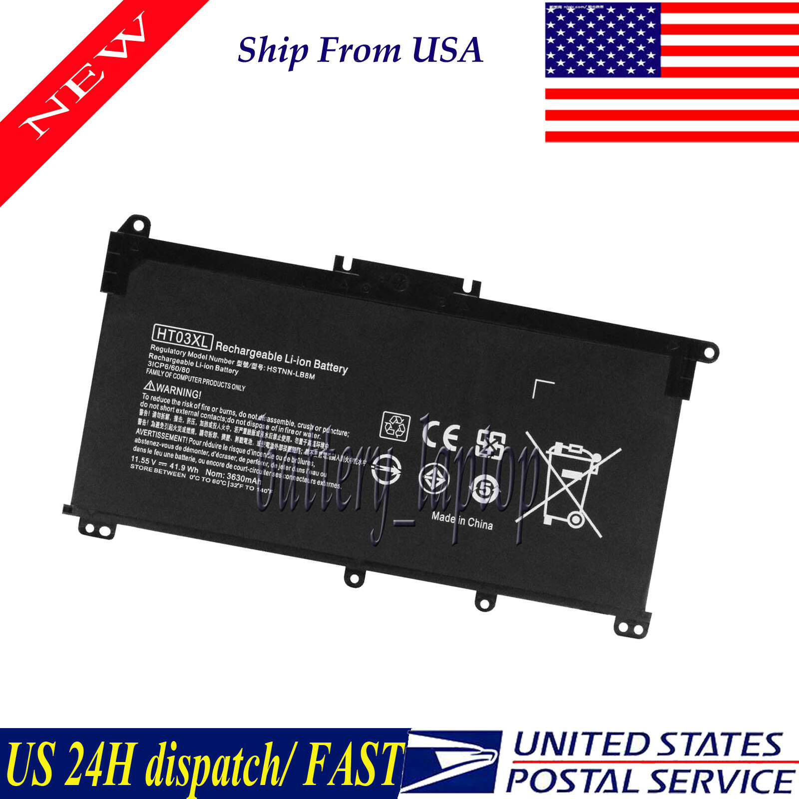 Battery Compatible with HP 15-DA 15-da0061la 15-da0057la 15-da0056la 15-da0xxx