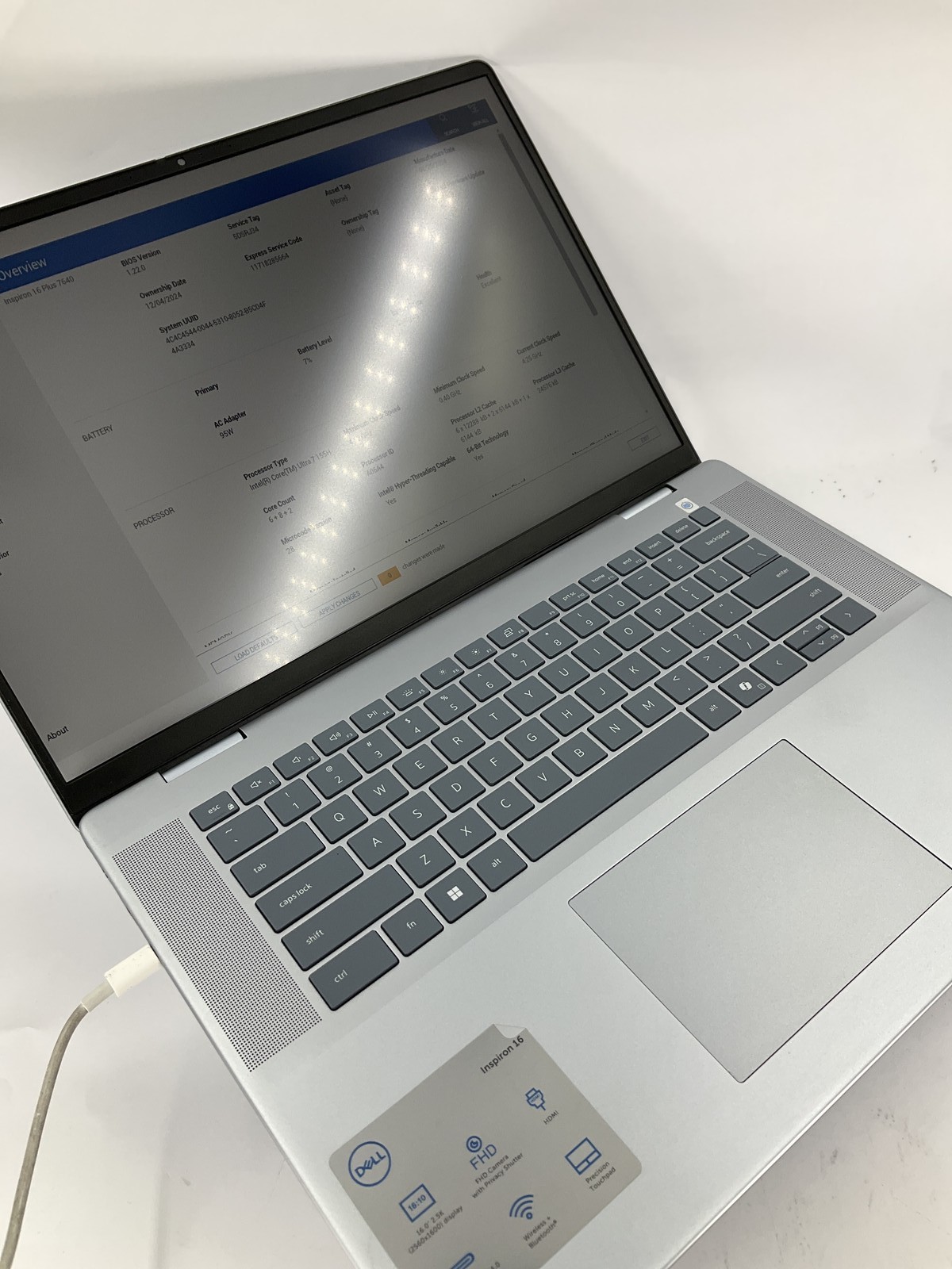 Dell Inspiron 16 Plus 7640 16″ Core Ultra 7 155H 1TB 16GB Win 11 Pro
