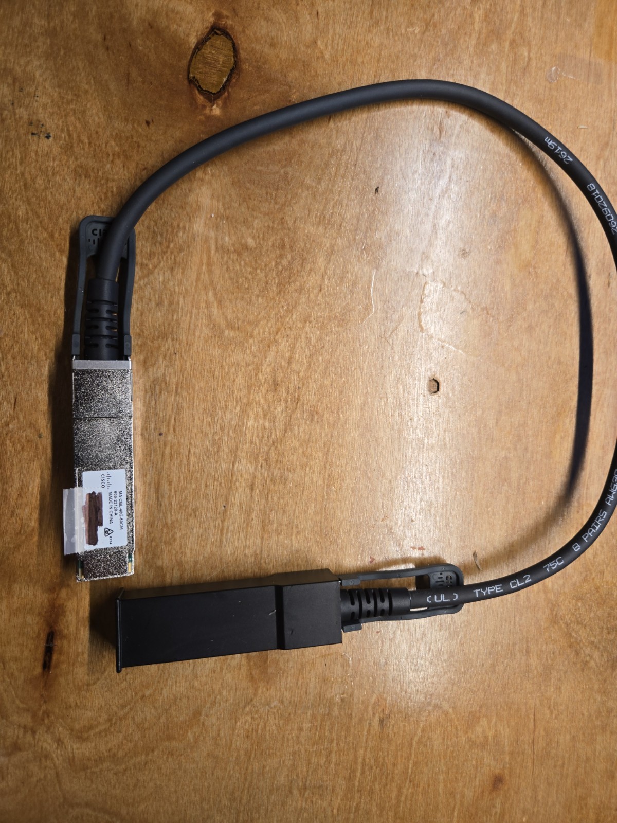 Cisco Meaki MA-CBL-40G-50CM 1.5FT 40G QSFP Stacking Cable