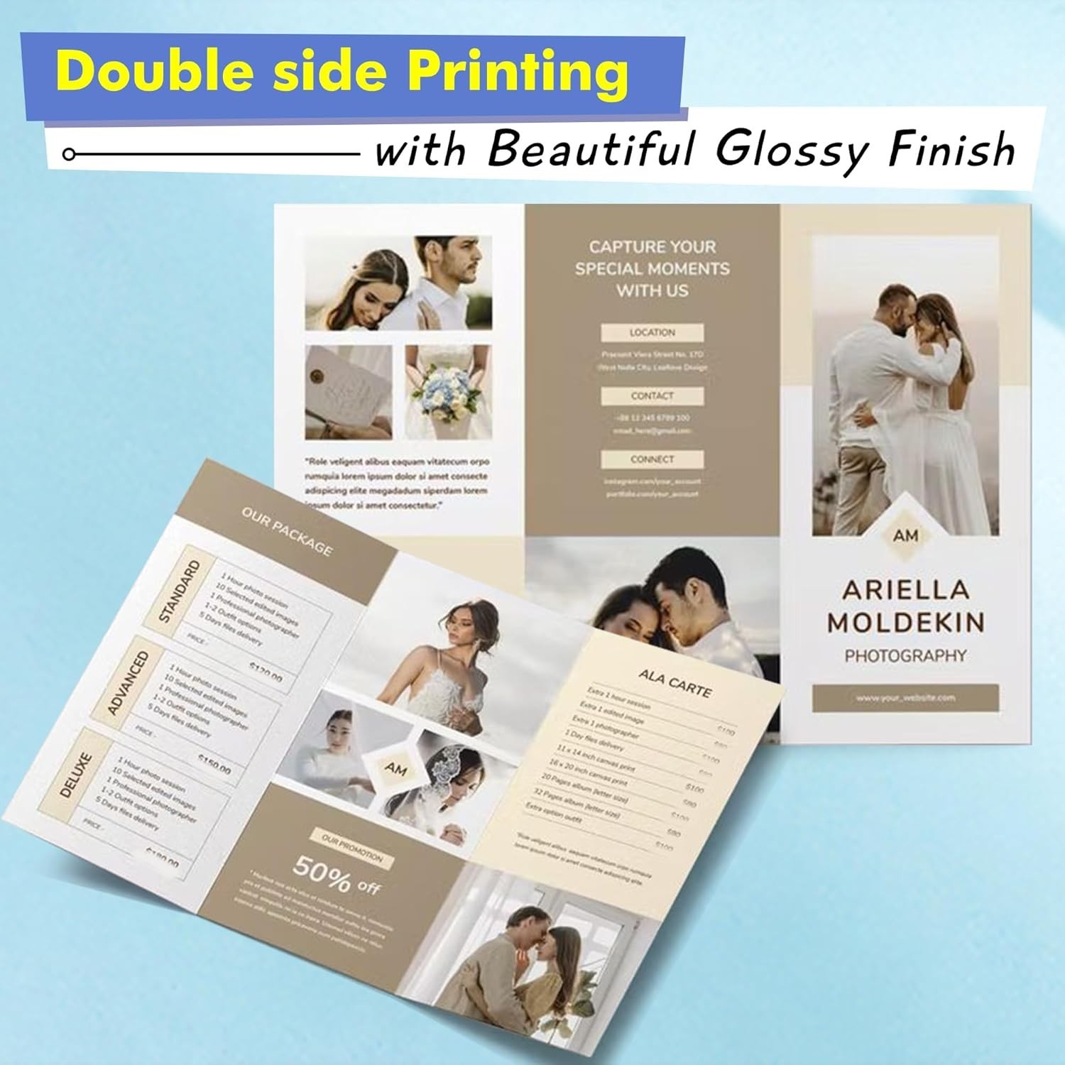 Koala Thick Photo Paper Double-sided Glossy Heavyweight Paper 8.5X11 Inches 8…