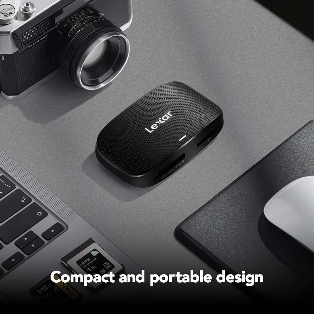 Professional CFexpress Type B/SD USB 3.2 Reader Up to 10Gbps – Compact Design