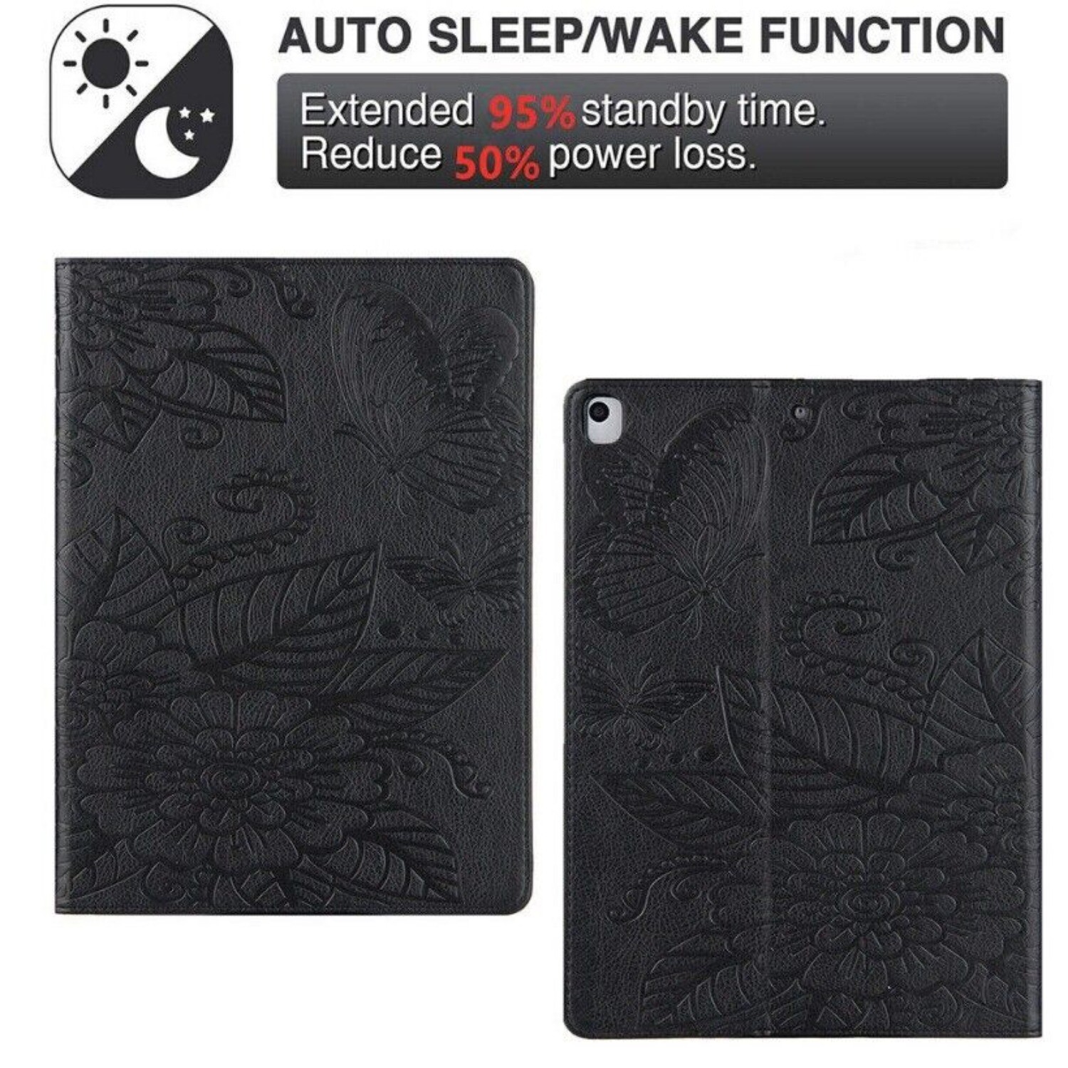 Case For iPad 7th 6th 5th Gen Mini 4 5 Air 11 2024 (M2) Leather Stand Flip Cover