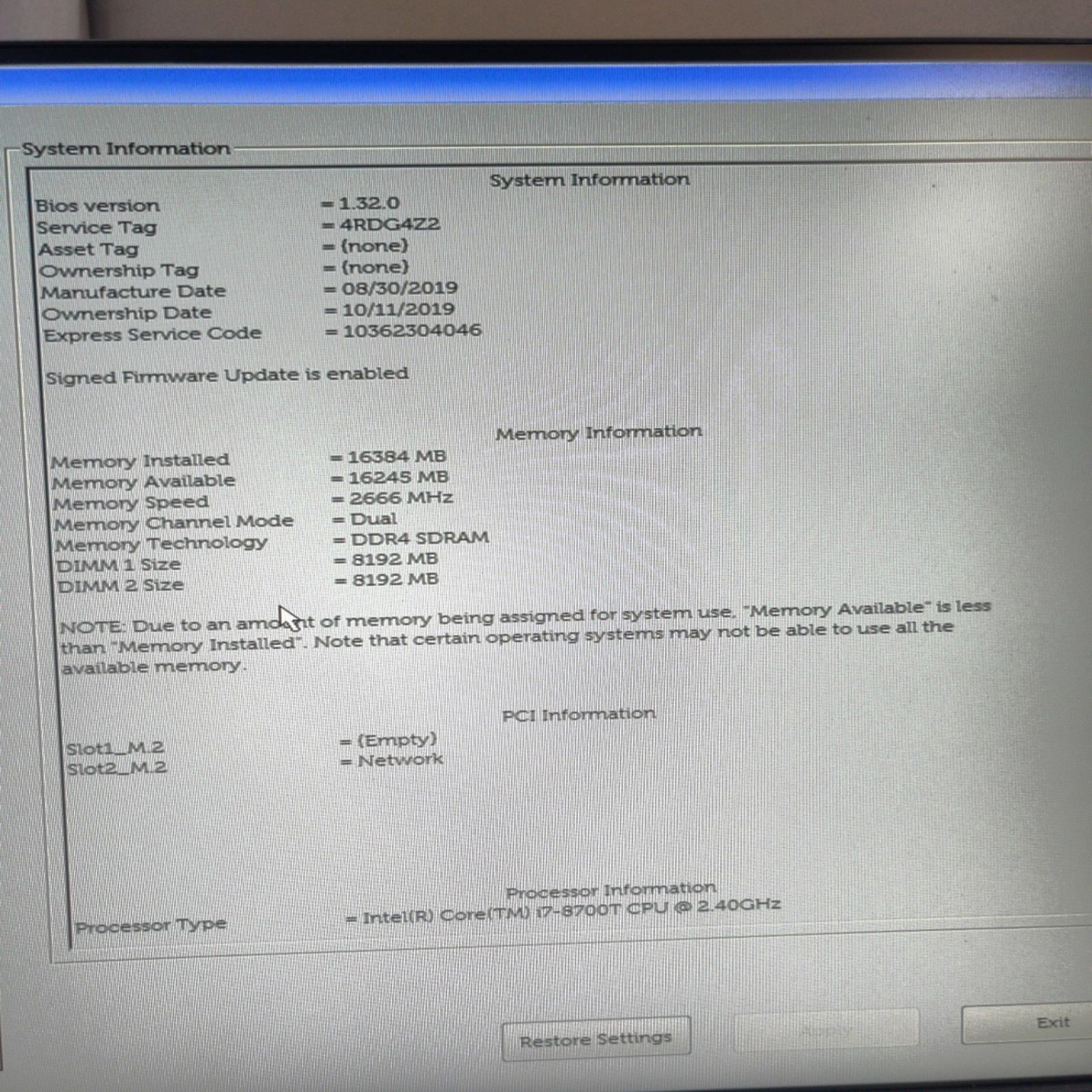 Dell OptiPlex 5060 Micro | i7-8700T | 16GB RAM | 256GB NVMe | W11 Pro | NO AC