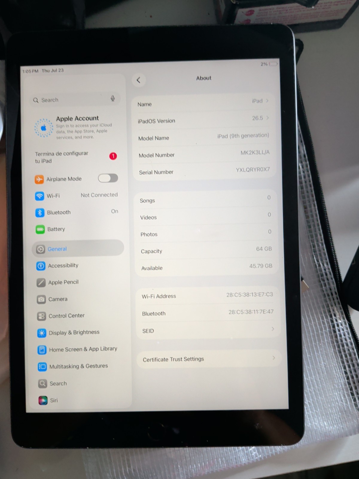 iPad 9th Gen