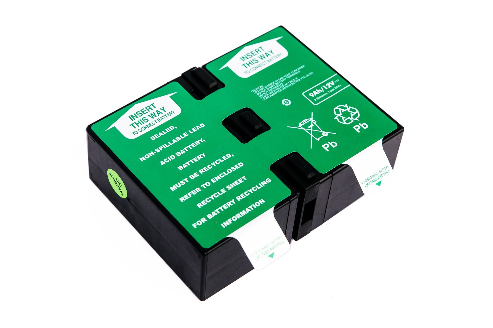 APCRBC124-UPC Replacement Battery for APCRBC124 for APC UPS®: BR1300G, BX1500G