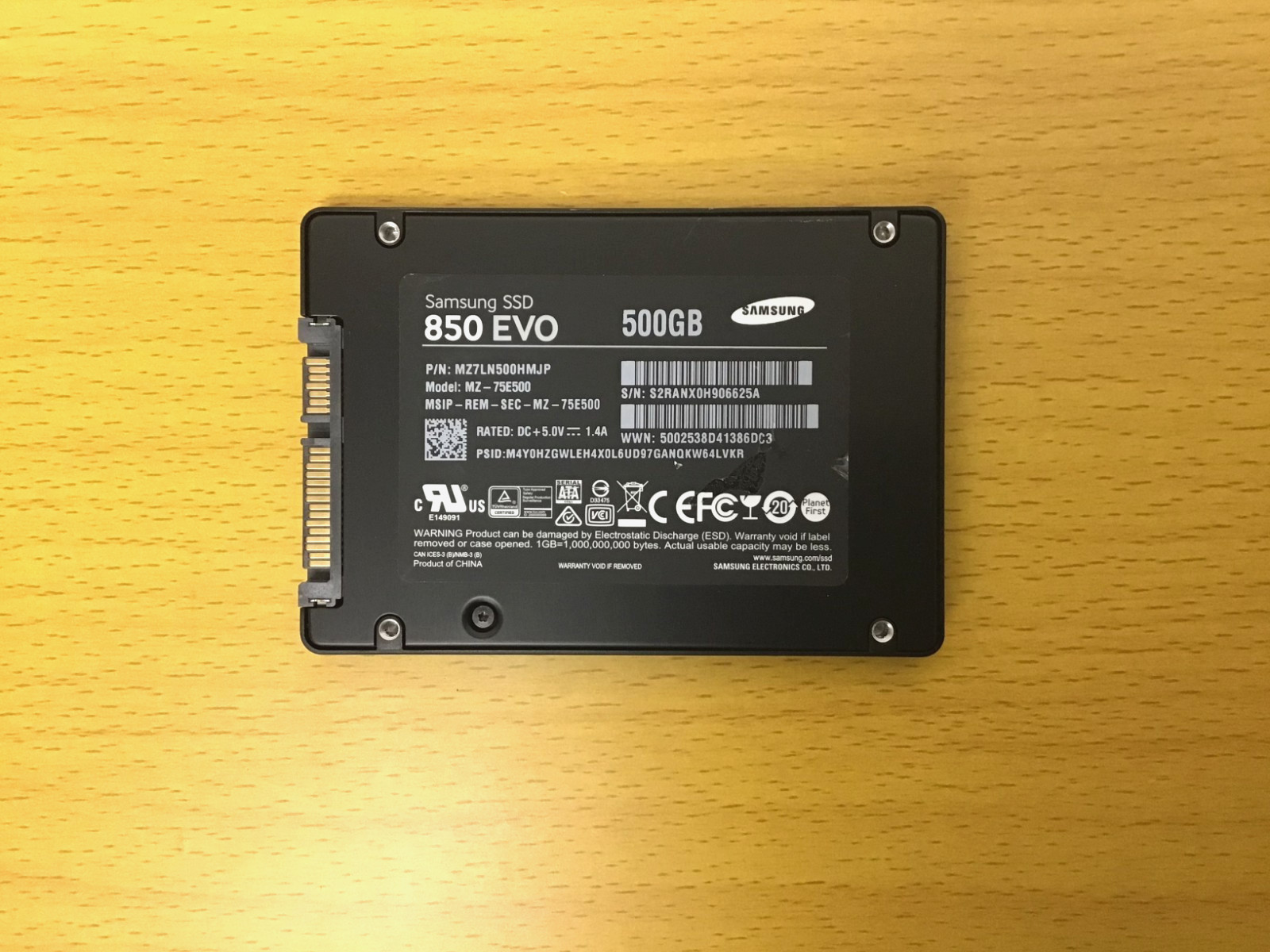 Samsung 850 EVO 500GB 2.5″ SATA III SSD | MZ – 75E500 | 95%+ Health