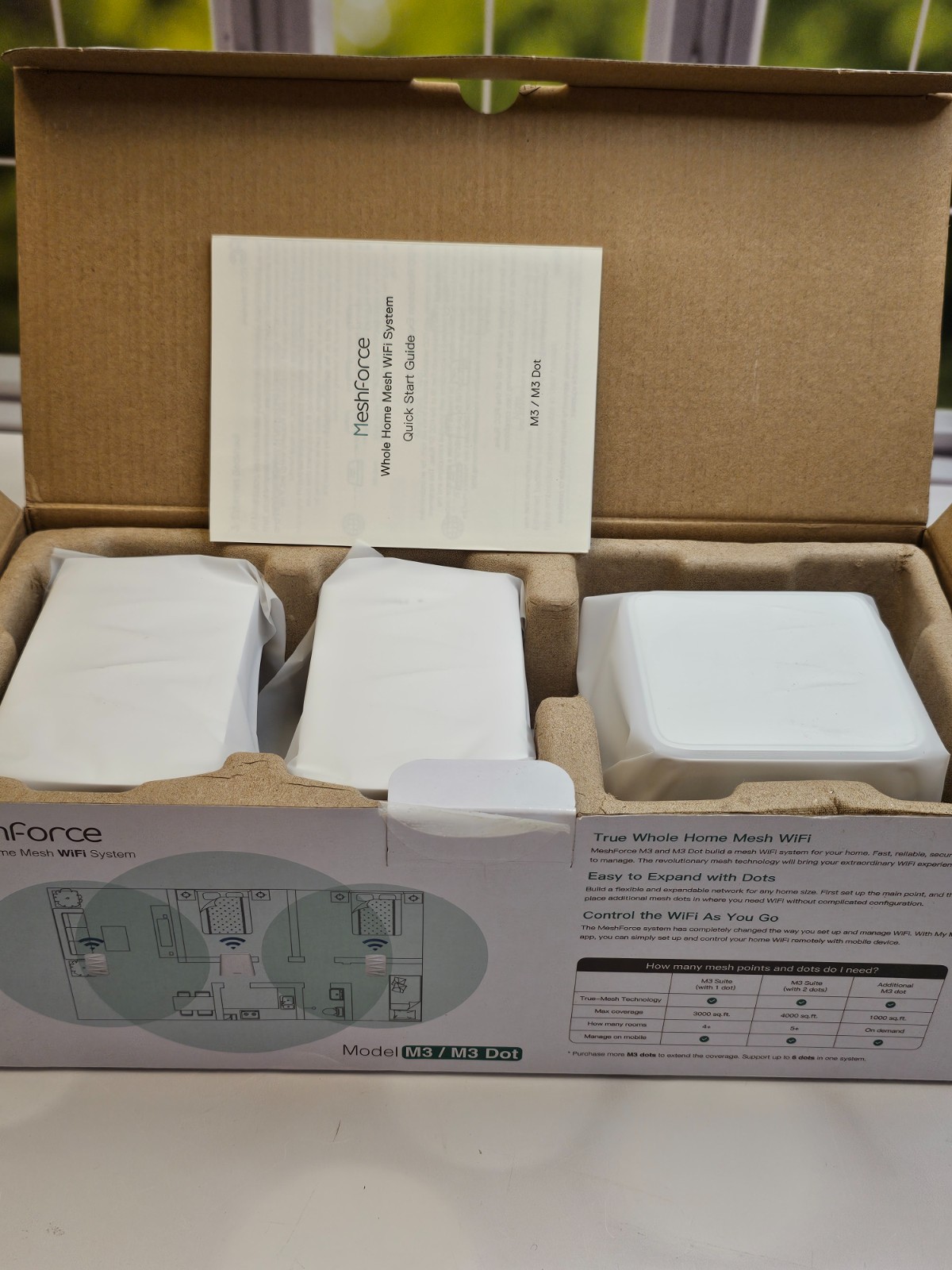 Meshforce Whole Home Mesh Wifi System M3 / M3 Dots – White Brand New