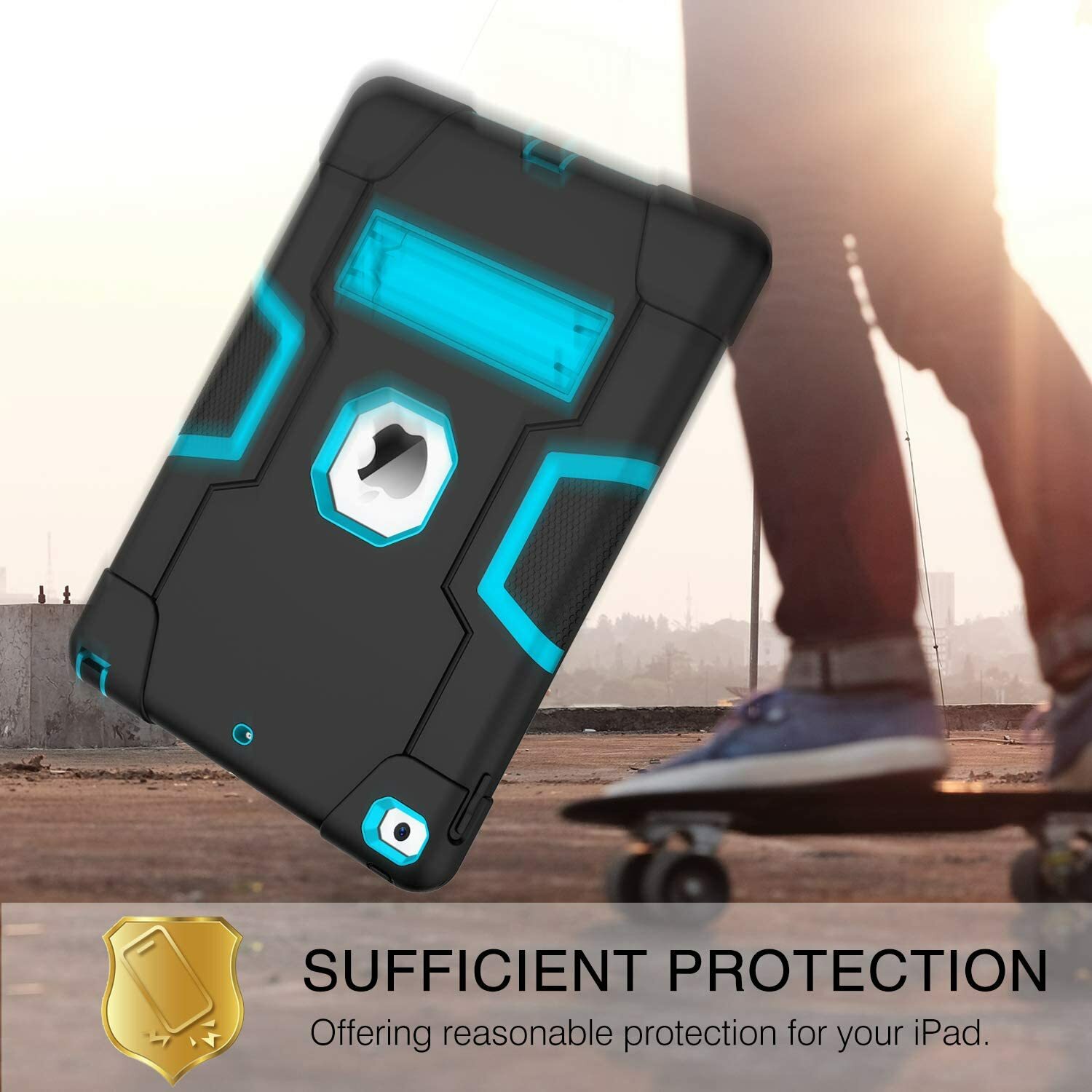 Shockproof Heavy Duty Hard Case Stand Cover for iPad 9th 10.2″ Pro 9.7 Air Mini