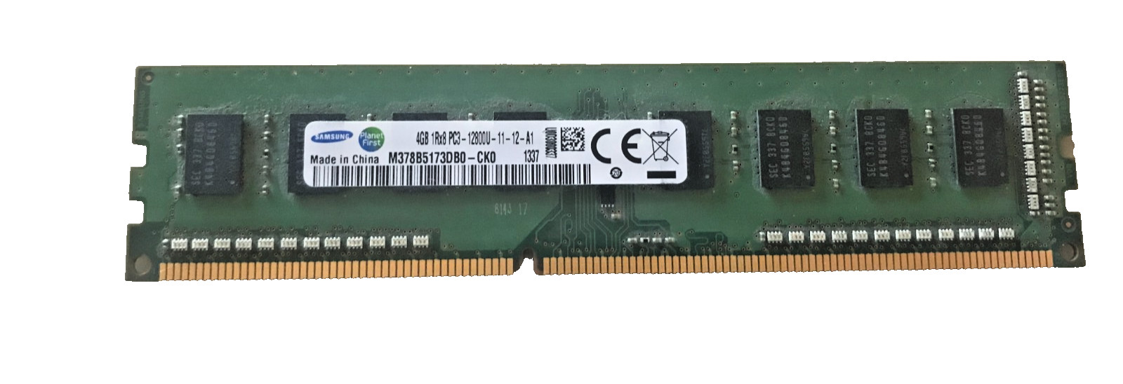 Lot of 12 Samsung PC3-12800U 4GB DDR3 SDRAM Memory M378B5173DB0-CK0