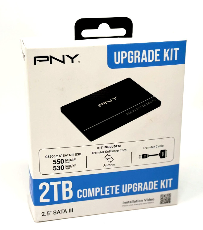 New PNY CS900 2.5″ 2TB SATA III SSD DRIVE (SSD7CS900-2TB-RB) MADE IN TAIWAN