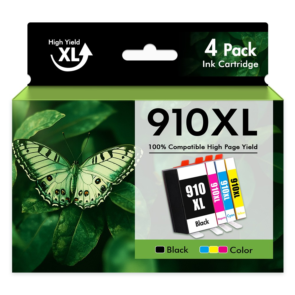 910 XL 910XL Ink Cartridges 4 Pack for HP OfficeJet Pro 8020 8035 8028 8030 8022