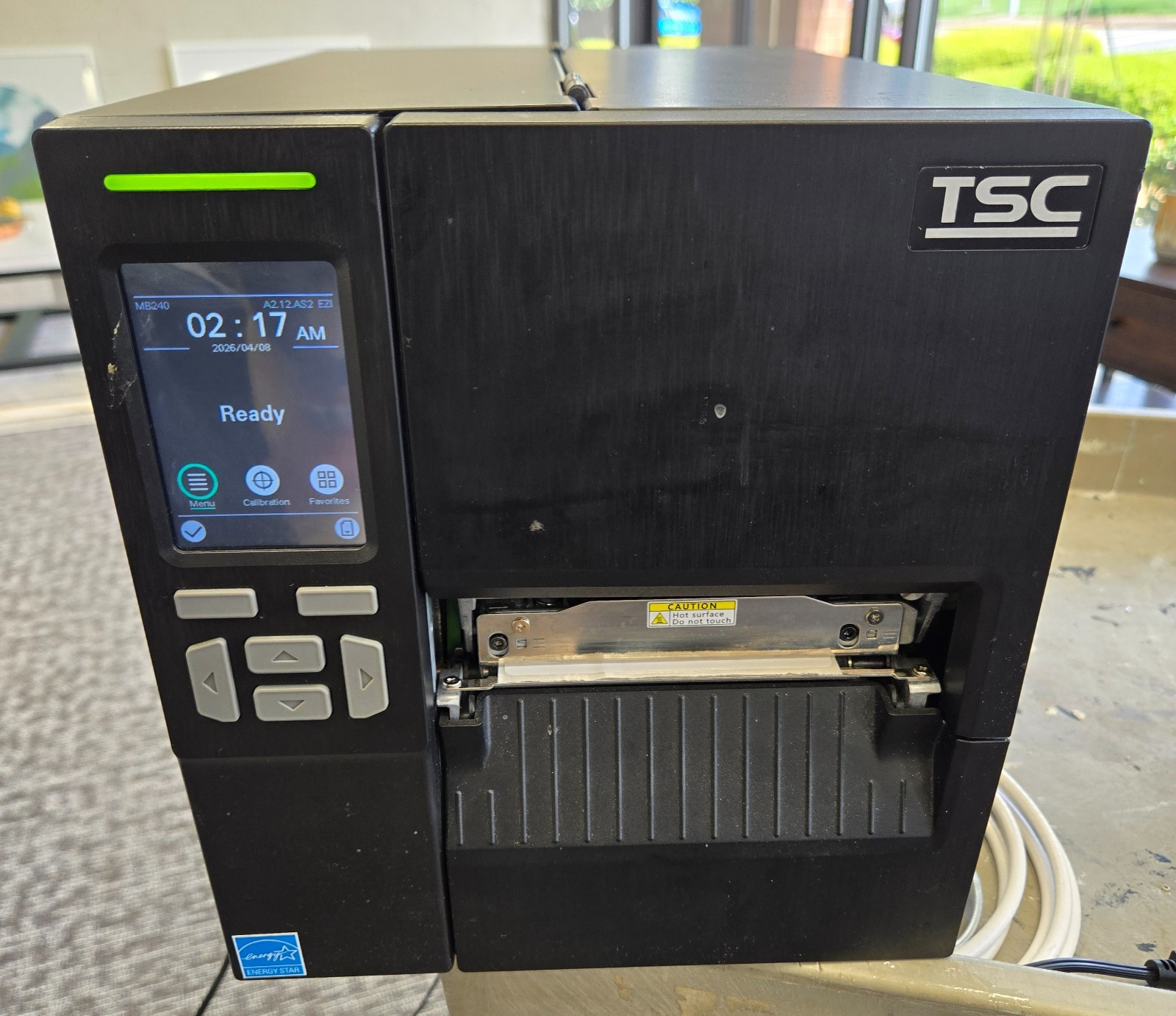 TSC MB240T Industrial Thermal Barcode Label Printer Power Tested, Working