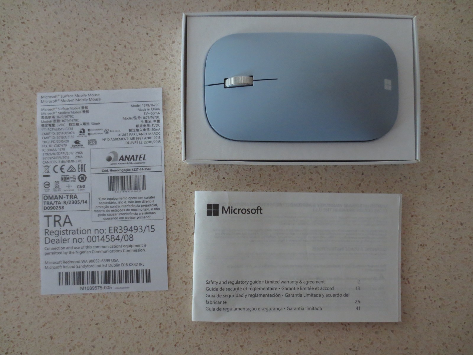 Microsoft Modern Mobile Mouse Bluetrack Wireless Ice Blue
