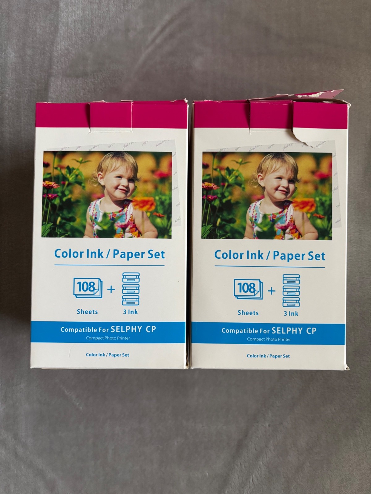 Compatible Selphy CP Color Ink Paper Set KP-108IN 108 Sheets 4×6 + 3 Ink + BONUS