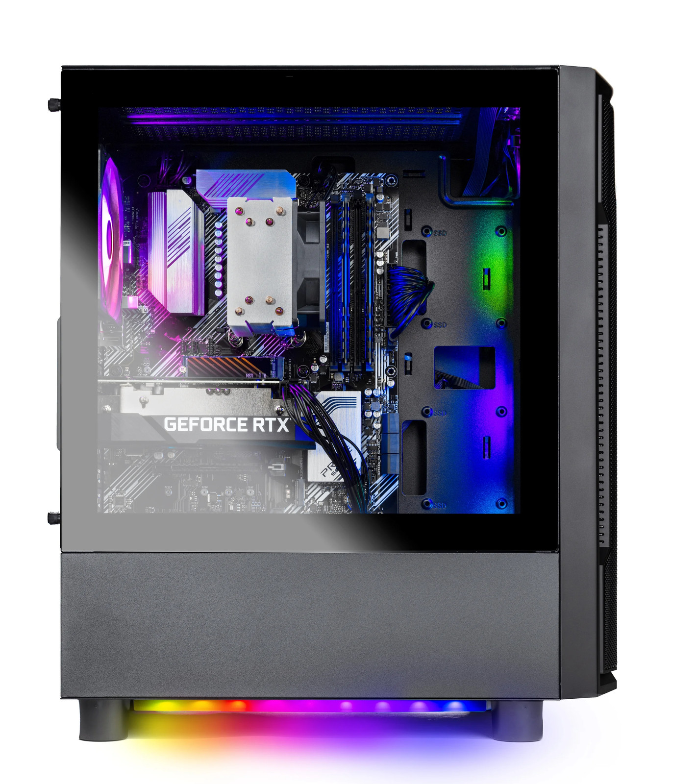 Skytech Gaming Shadow Gaming PC, AMD R5 5500, NVIDIA RTX 3050, 1TB, Win 11