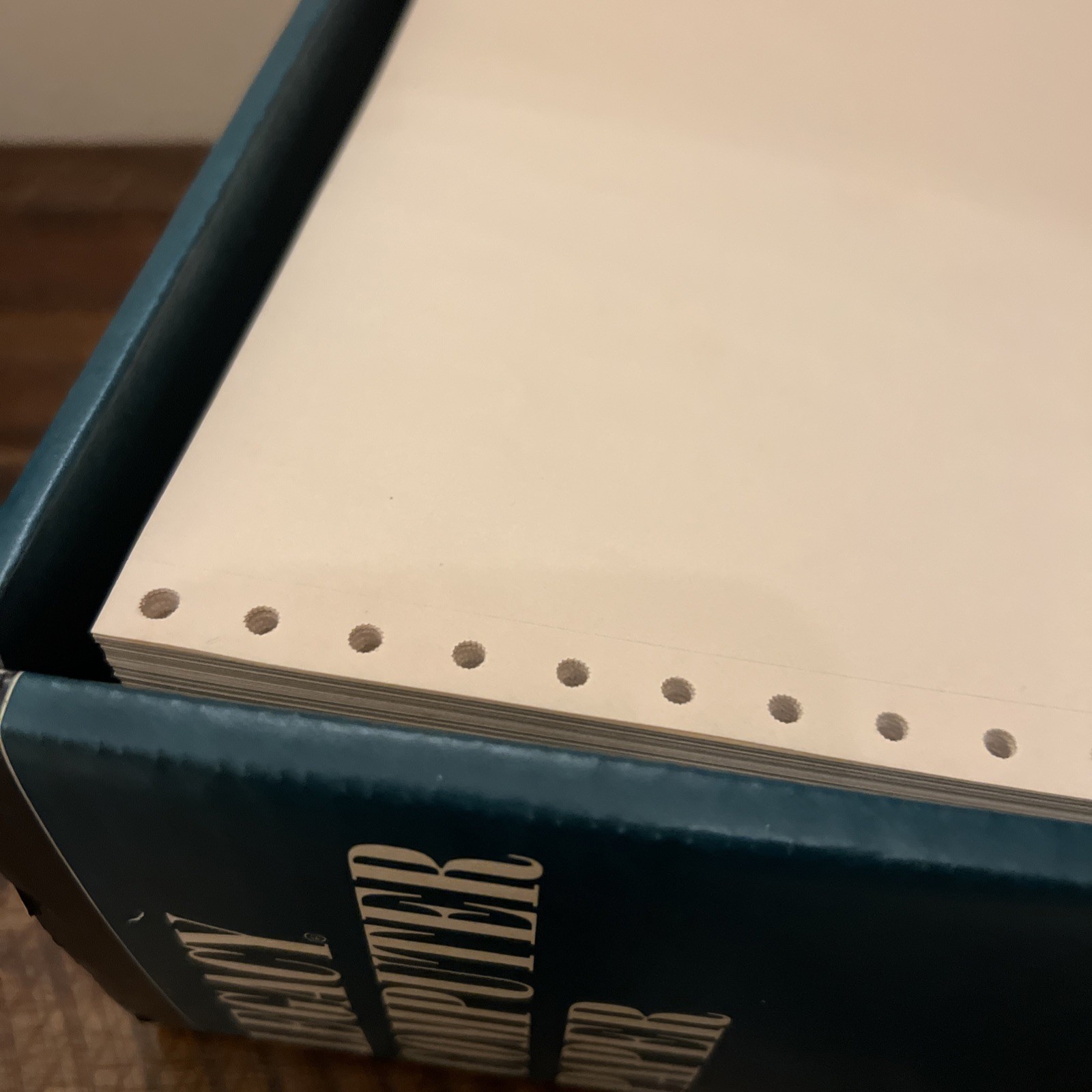 Legacy Computer Paper 9.5 X 11 Fan Fold Track Feed 1000 Sheet Open Box Matrix